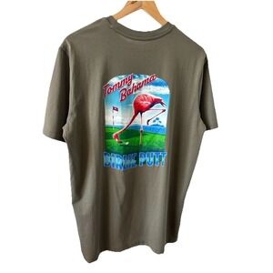 $50 TOMMY BAHAMA MENS BIRDIE PUTT HAWAIIAN 100% COTTON GOLF TEE T SHIRT SZ Small